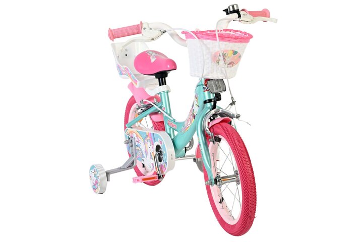 Volare Unicorn Kinderfiets 14 inch V-brakes - afbeelding 6