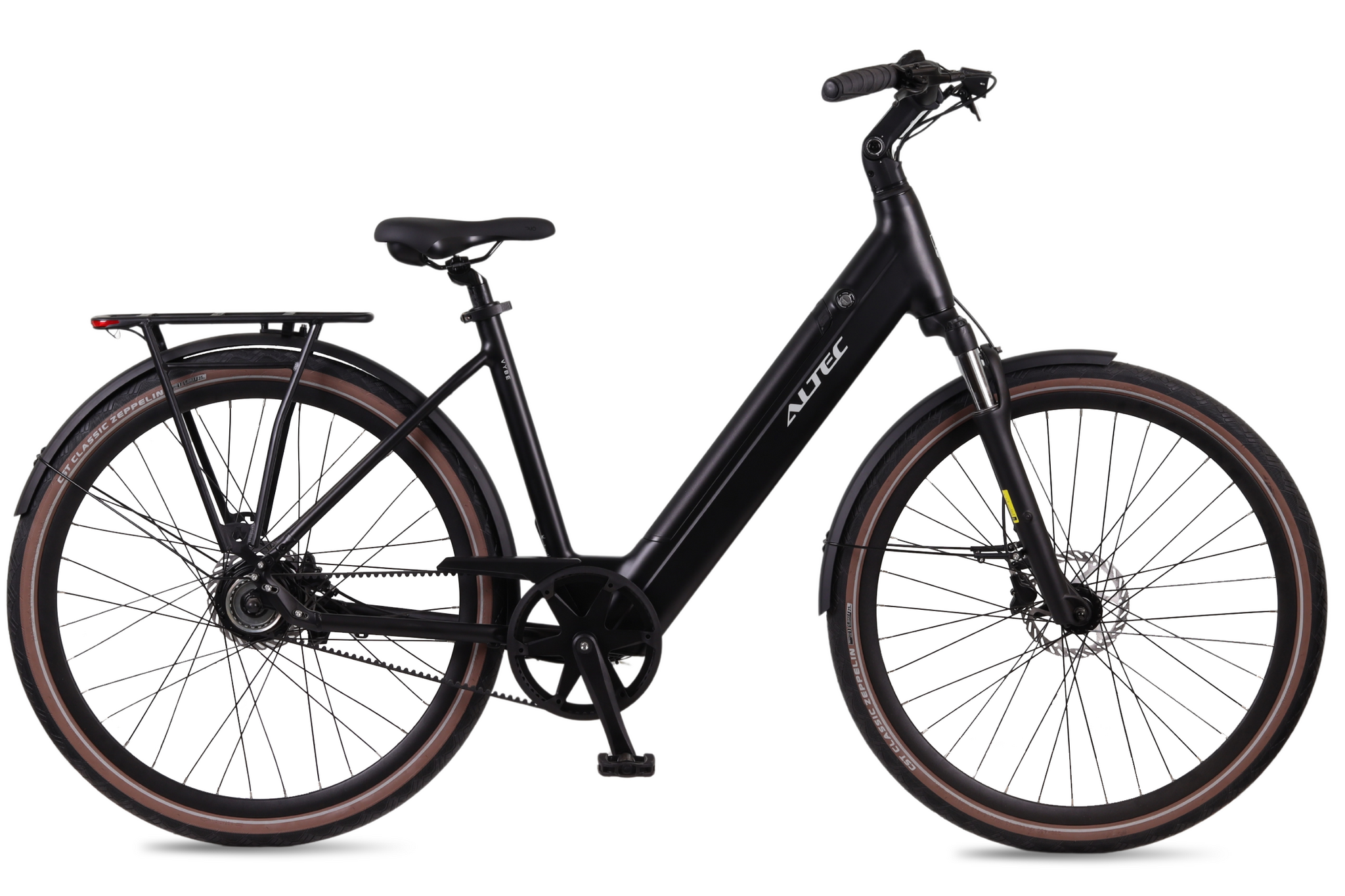 Altec Vybe - Elektrische Stadsfiets - Elektrische Damesfiets - Riembelt - Hydraulische schijfremmen - 28 inch - 55 cm - Zwart