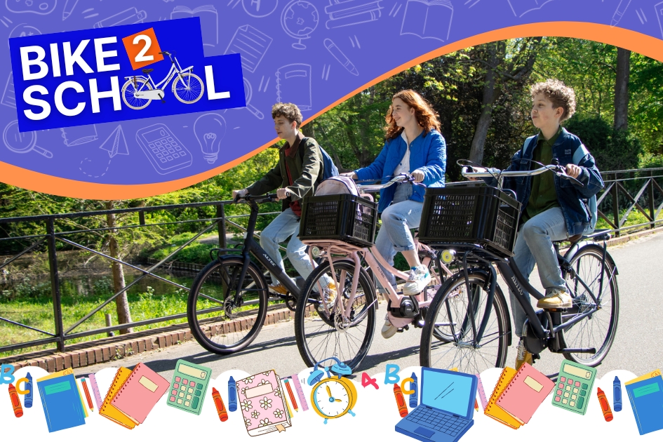 Bike2School actie bij Superfietsen Bike2School actie bij Superfietsen