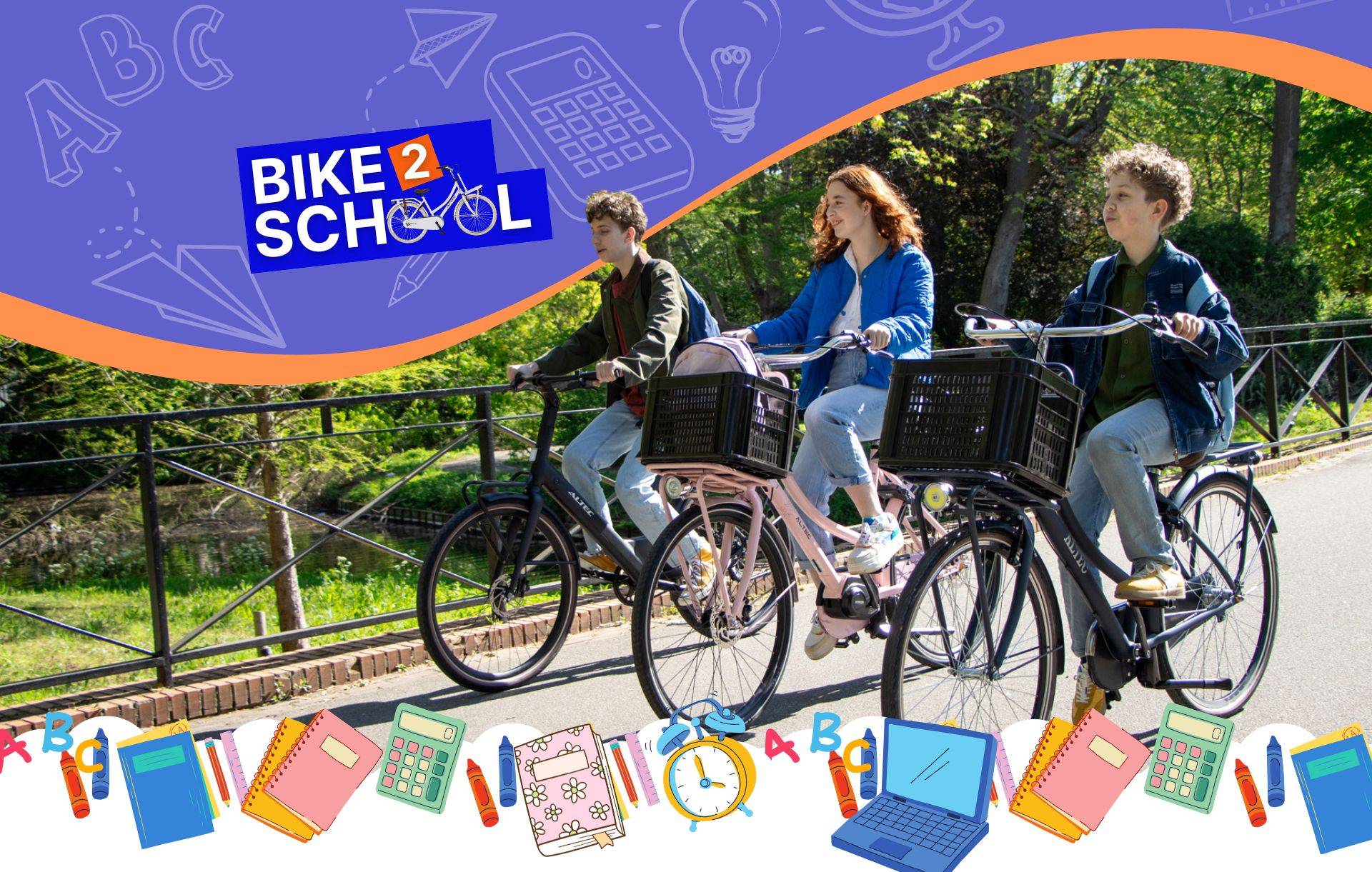 Schoolfietsen met korting