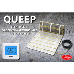 Queep elektrische vloerverwarmings-mat 1.0 m2