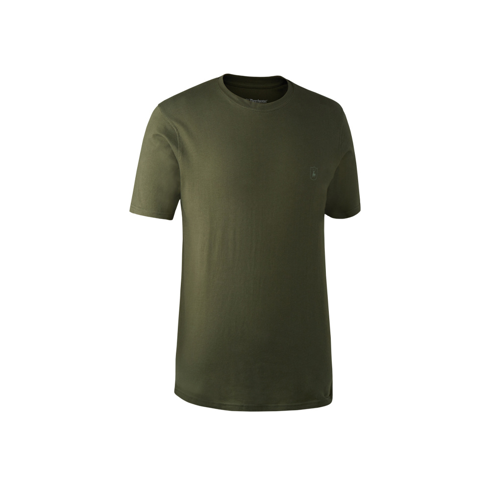 Deerhunter T-Shirt 2-Pack Green/Brown Leaf-3