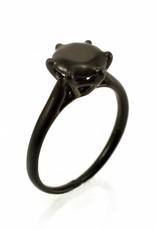 Rebels & Icons Ring solitaire - zwart