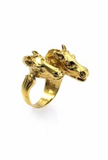 Rebels & Icons Ring 2 horses - gold
