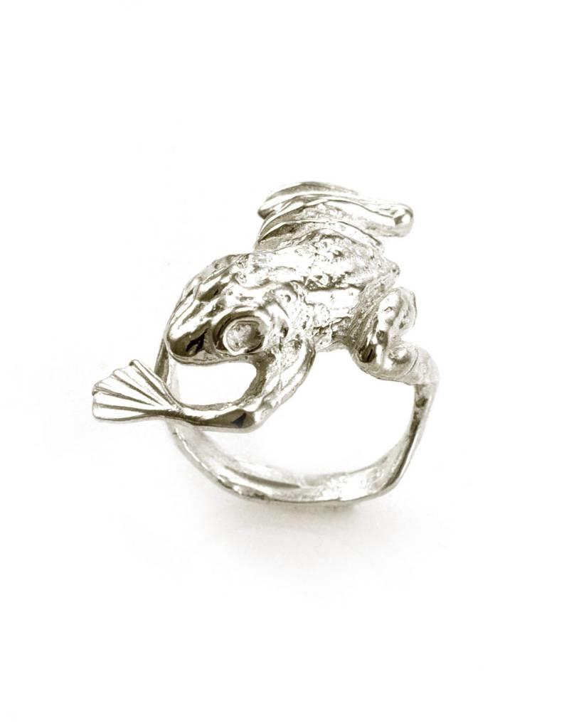 Rebels & Icons Ring frog - silver