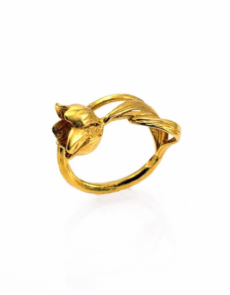 Rebels & Icons Ring ice flower - gold