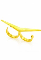 Rebels & Icons Double ring boomerang - gold