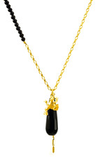 Rebels & Icons Necklace frog & onyx