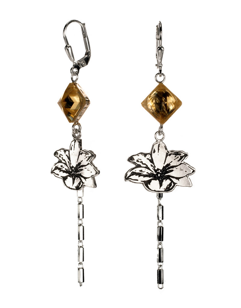 Rebels & Icons Earrings lily & citrine