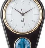 Pt (Present Time) Wandklok "Retro" met timer (wit)