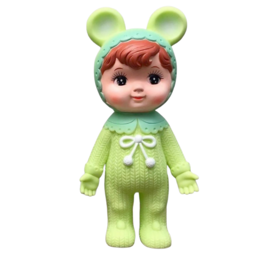 Kodama Toy - Japan Woodland Doll / Charmy Chan (Matcha green with ears)