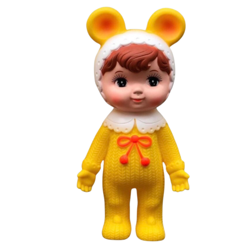 Kodama Toy - Japan Woodland Doll / Charmy Chan (Yellow with ears)