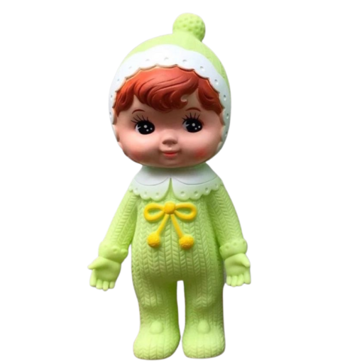 Kodama Toy - Japan Woodland Doll / Charmy Chan (Matcha green with hat)