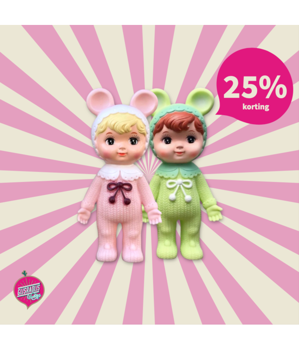 Kodama Toy - Japan Woodland Doll / Charmy Chan (Pinky blond with ears)