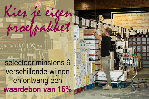 Kies je eigen proefpakket van minimum zes wijnen