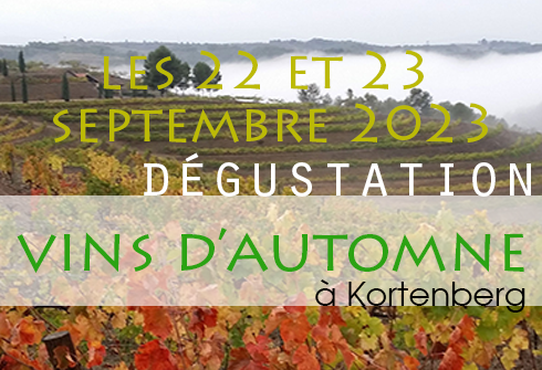 Dégustation de vins d'automne 2023 à Kortenberg