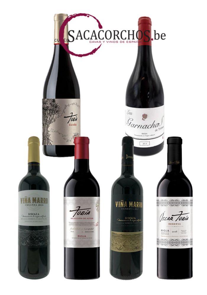 Colis découverte . Série "Vins rouges de la Rioja"