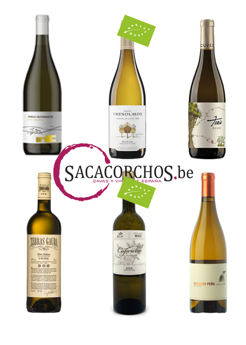 Divers Colis découverte . Série "Vins blancs - Cépages espagnols"