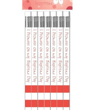 Easy Grip On Your Baptism Day Pencil Pink