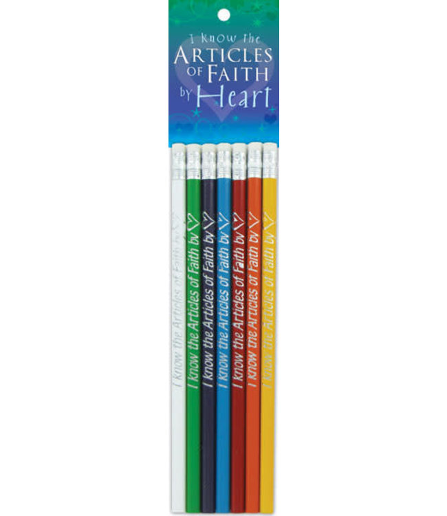 I Know the Articles of Faith By Heart! Pencil set of