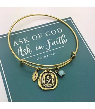 Ask Of God Charm Bracelet - Gold