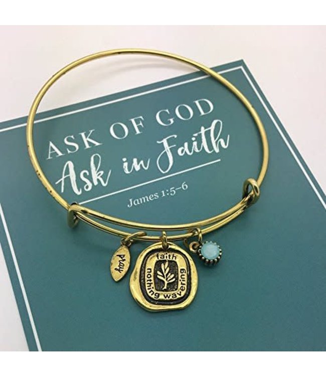 Ask Of God Charm Bracelet - Gold