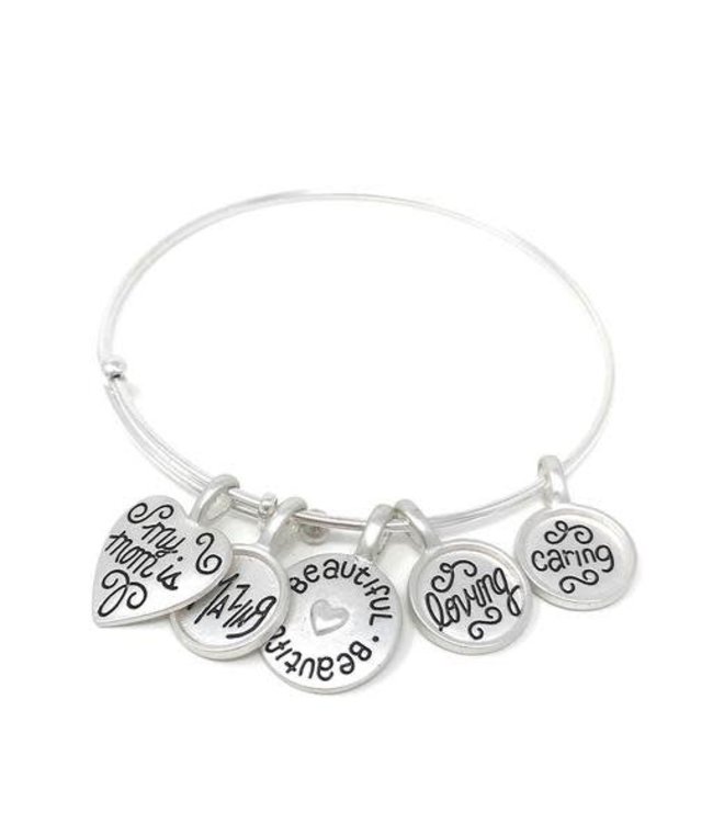 Mom to be charm bracelet deals