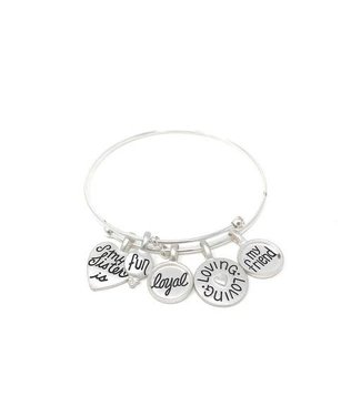 My Loyal Sister Charm Bracelet