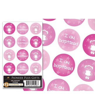 Girl Baptism stickers