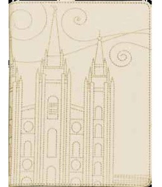 Stitched Temple Journal. Cream