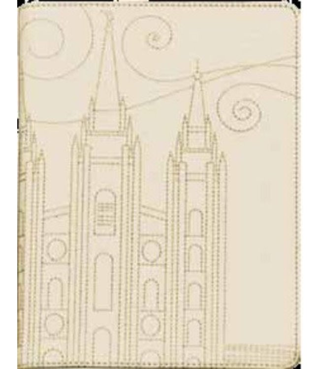 Stitched Temple Journal. Cream