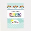 Baptism Rainbows Promo 5'' x 7'' White