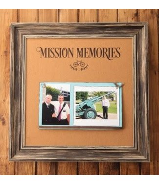16'' X 16'' MISSION MEMORIES CORKBOARD