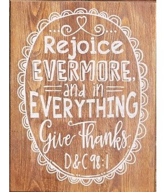 In Everything Give Thanks Wooden Plaque