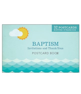 Postcard Booklet Baptism Announcement