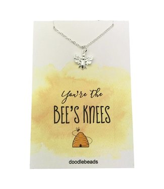 You're The Bee's Knees Necklace Silver