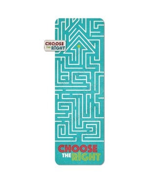 Choose The Right Maze Bookmark & Pin Set