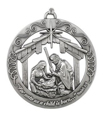 Nativity Ornament METAL