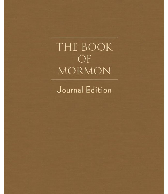 The Book of Mormon, Journal Edition, Toffee/Brown (No Index)