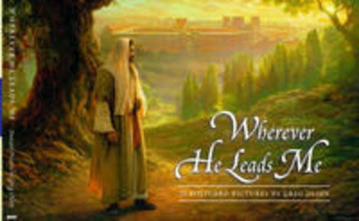 Wherever He Leads Me Postcard Booklet, Greg Olsen—Twenty-eight