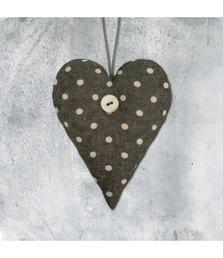 Padded Heart Grey Spot