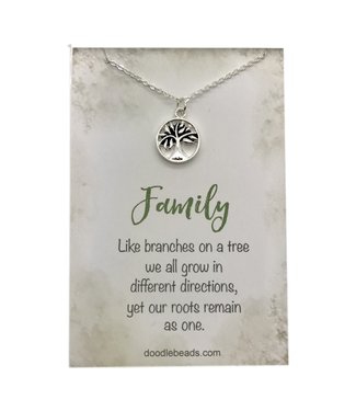 Family Tree Necklace, Silver