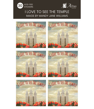 I Love To See The Temple Art By Mandy Jane Williams30 Stickers