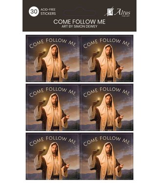 Come Follow Me Lead Kindly Light Art By Simon Dewey30 Stickers