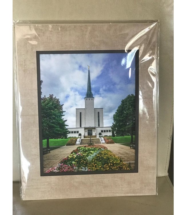 London Temple Flower Entrance by Scott Jarvie 11x14 Matt