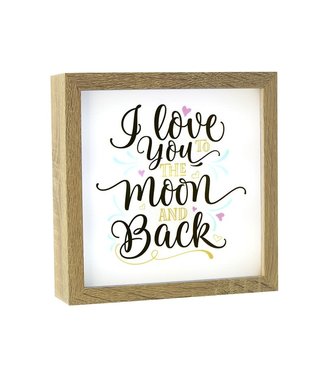 Light Box Frame - Love You To Moon N Back