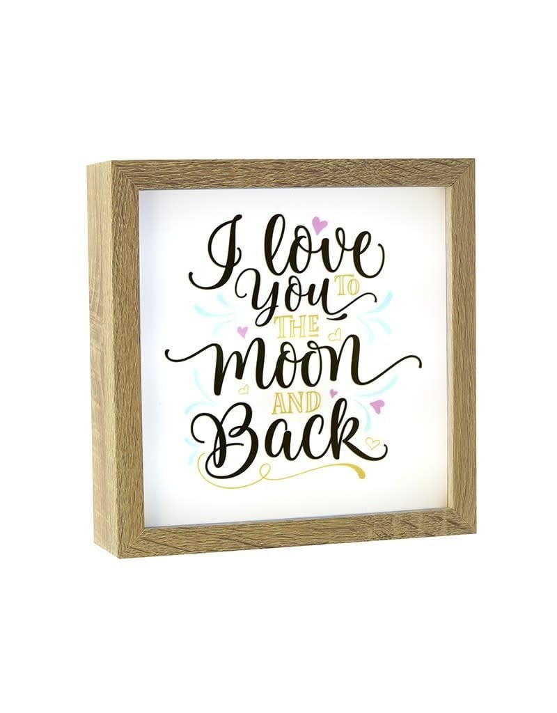 Light Box Frame Love You To Moon N Back Ldsbookuk Com