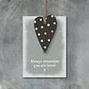 2775D Dotty heart tag-Always remember you are loved