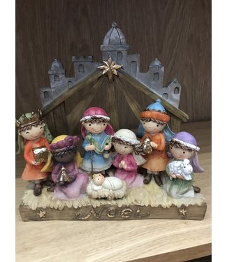 Resin Nativity scene set