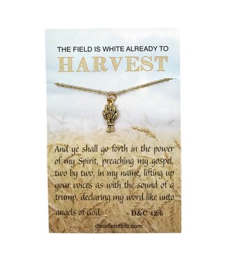 The Field is White Missionary Necklace Gold